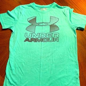 Girls Under Armour tshirt, Y LG, green